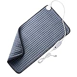 Heating Pad, XXX-Large Electric Heating Pads Dry/Moist for Pain Relief with 6 Heat Settings, Auto Shut Off, Fast Heating for Neck Back Shoulder Relief, 33