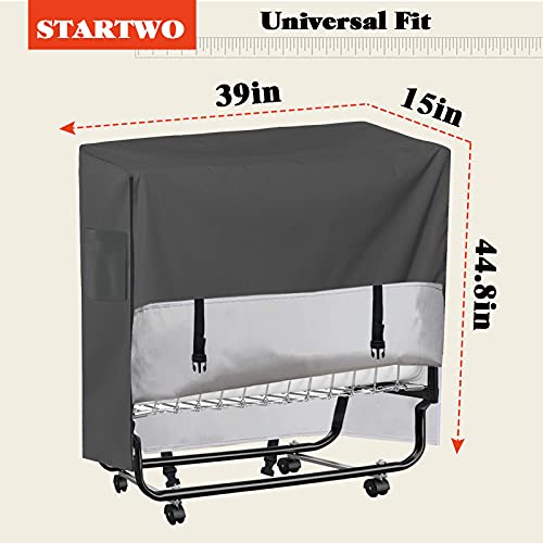 Rollaway Bed Cover, 39”L x 15”W x 44.8”H, Folding Bed Storage Cover