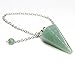 Amandastone Natural Aventurine 12 Facet Crystal Hexagonal Pointed Reiki Chakra Pendant Pendulum
