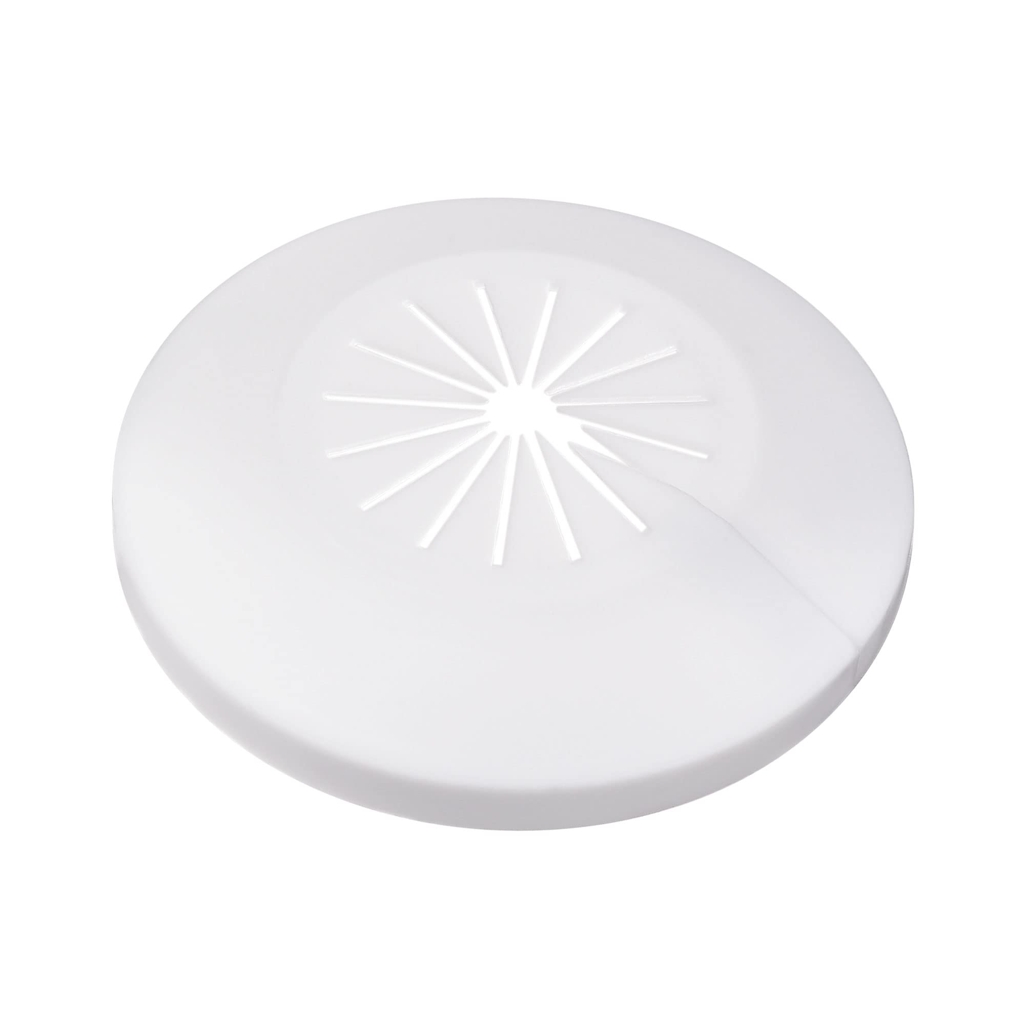 sourcing map Pipe Cover Decoration, 15mm-25mm PP Plastic Escutcheon Water Pipe Drain Line Cover White 4pcs