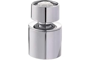 Horiznext faucet aerator for kitchen bathroom sink, tap head sprayer 360 degree swivel filter attachment hose extender no splash water nozzle (1 pc with adapter)