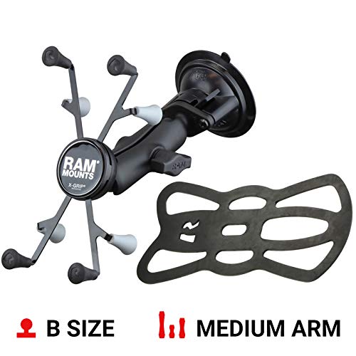 RAM MOUNTS RAM-B-166-UN8U X-Grip with RAM Twist-Lock Suction Cup Mount for 7