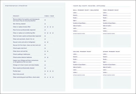 Homeowner's Record Keeper: The Perfect Place to Keep Track of Home Repairs, Maintenance, Plans, and Dreams