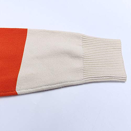 Ptorlio Womens Striped Long Cardigan Sweater Lightweight Open Front Colorblock Draped Kimono Loose Knit Duster Coats Coffee