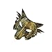 AYGYIYH Halloween Wolf Head Mask (Gold)