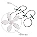 Flower Shape Shower Drain Sink Remover Hair Filter Chain Hook-Catcher Strainer Hair Snare for bathroom, Kitchen, 5-Pack