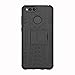 Linkertech Huawei Honor 7X Case, Huawei Mate SE Case, [Shockproof] Tough Rugged Dual Layer Protector Hybrid Case Cover with Kickstand for Huawei Honor 7X / Mate SE (Black)