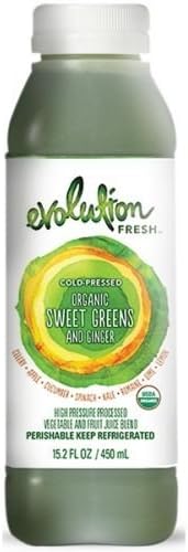 Evolution Fresh Organic Greens and Ginger Juice Blend, 15.2 Fluid Ounce -- 6 per case.