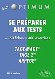 Se préparer aux tests en 50 fiches et 300 exercices