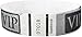Goldistock Wristbands VIP Deluxe Metallic Silver 500 Count - ¾” Arm Bands - Paper-Like Party Armbands