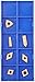 Grizzly T23900 P10 TiN Insert Set (7) for T10293, Machined Stee Length