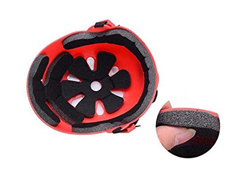 1Set(7PCS) Kid's Protective Gear Set - Knee Pads Elbow Pads Wrist Pads Helmet Roller Skating Skateboard Cycling Protective Gear Pads for Kids Outdoor Activities Red M Size fit for 6-14Years Child - Thumbnail 5