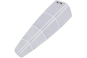 Own the Wave 12 Piece Premium EVA Foam Surfboard Traction Pad Non-Slip Trimmable Deck Sheet 3M Adhesive for Longboard SUP Paddleboard Surfboard White, Black, Grey