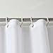 Shower Curtain or Liner with Hooks Waterproof Eco Friendly & PVC-Free Fabric Shower Curtain Liner for Bathroom Bath Tub 72x80 inches