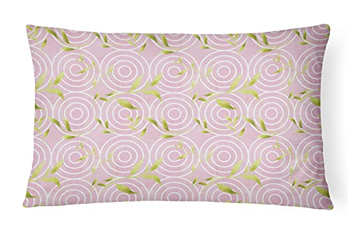 Caroline's Treasures BB7492PW1216 Gemoetric Circles on Pink Watercolor Canvas F…