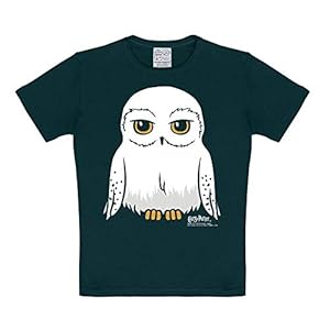 LOGOSHIRT – Harry Potter – Uil – Hedwig – T-Shirt Kinderen – zwart – Gelicentieerd origineel ontwerp