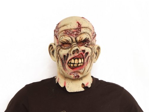 Evil Face Out of Shape Latex Mask Halloween Costume or Cosplay
