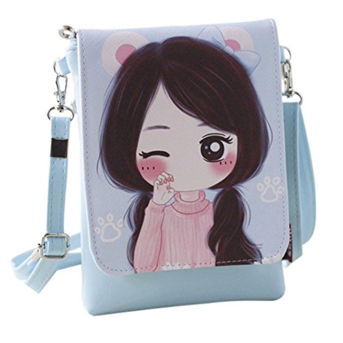 image for Cute Cartoon Crossbody Bags Travel Wallet Purse,SMYTShop iphone Case C