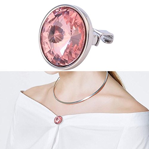 Joyci One Piece Unique Brooch Boutique Pins Cardigan Sweater Skirt Fashion Brooch Pins (Pink)