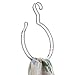 iDesign Classico Over the Rod, Closet Accessory Organizer for Scarves, Pashminas, Handbags - Loop, Chrome , 0.7