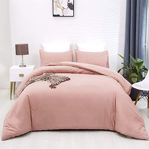 Cottonight Pink Comforter Set Queen Blush Pink Bedding Comforter Set