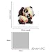Animals Canvas Wall Art, Modern Glasses Panda Art Oil Painting Prints, Ideal Home Decor for Kitchen Kids Bedroom Living Room - Ready to Hang 20X20 inch