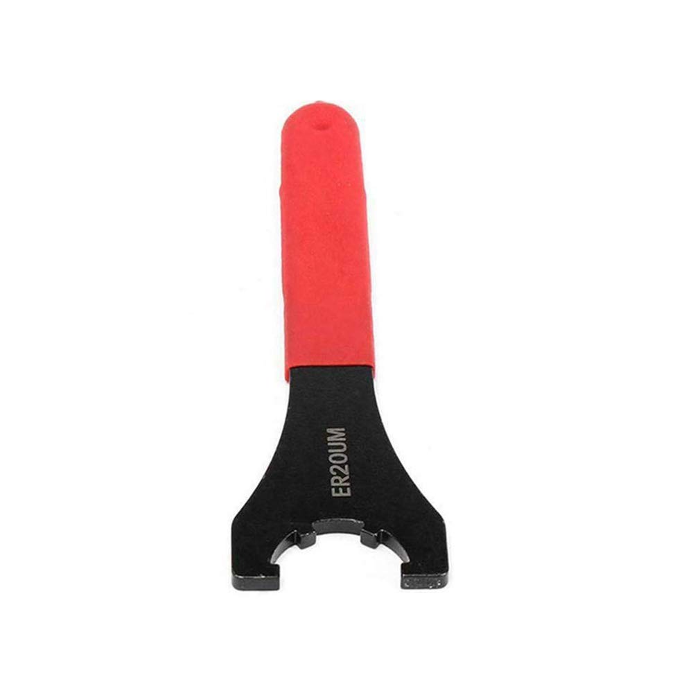 1PCS ER Collet Chuck Wrench Hook High-Carbon Steel Chuck Wrench Spanner Hook Collet Spanner CNC Tool Holders Clamping Nut CNC Milling Lathe Spanner ER20UM Spanner