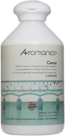 Aromanice Goat Milk Shower Cream,Lavender,Daily Nourishing Refreshing Body Wash,300ML(10.1 Oz)