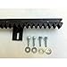 ALEKO 6NGRACK33 Nylon Gear Racks for Sliding Gate Opener Operator Set of 6 3.3 Foot Racks Total 20 Feet