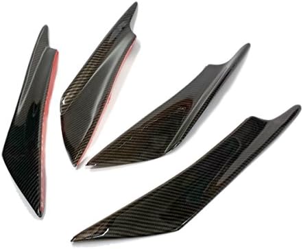 Amazon リアルカーボン柄 カナード バンパープロテクター S13 S14 S15 シルビア180sx 86brz等にドリ車bnr 大小各2枚合計4枚セット フロントバンパープロテクター 車 バイク