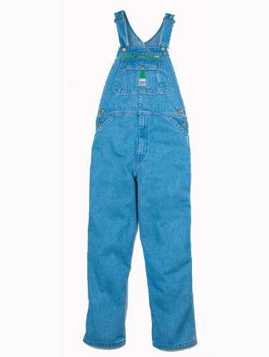 HISEA Men Denim Bib Overall Relaxed Fit Midweight