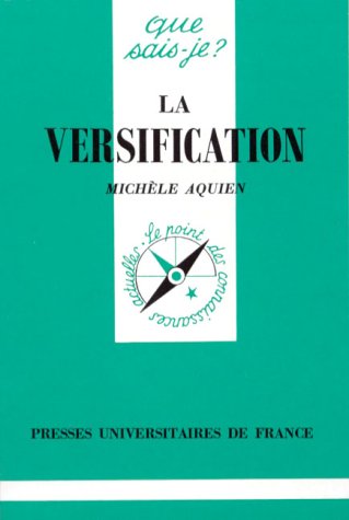 La Versification by Michèle Aquien (Mass Market Paperback)