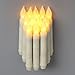 Flameless Taper LED Candles by LampLust | Ivory Drip Finished, 6