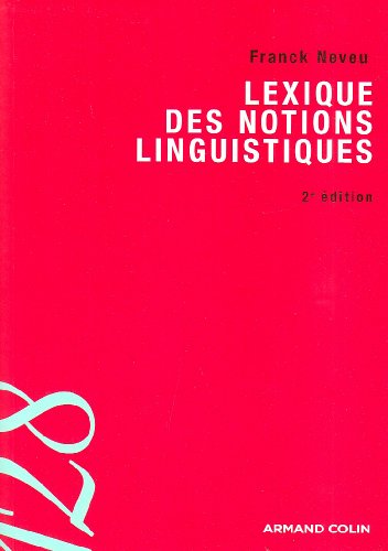 Lexique des notions linguistiques