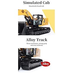PeleusTech Remote Control Excavator Metal 1:16 2.4