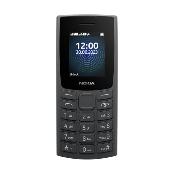 Nokia 105 4G Dual SIM GSM Unlocked Mobile Phone Volte Charcoal