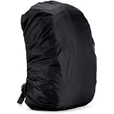 Silfrae Waterproof Rucksack Cover Backpack Rain Cover 30L-100L for Travel Climbing Hiking (Black, 60L-70L)