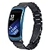 V-Moro Samsung Gear Fit 2 Watch Bands, Accessories Stainless Steel Metal Watch Bands for Samsung Galaxy Gear Fit 2 Fit2 SM-R360 Black Large 6.5-8.1 inches (Metal Black)