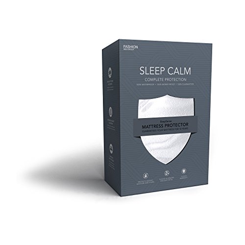 Fashion Bed Group Sleep Calm Mattress Protector with Stain and Dust Mite Defense, King