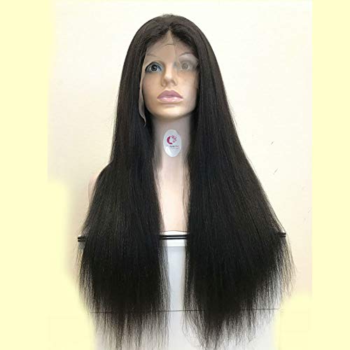 Forawme-Virgin-Brazillian-Gluelesls-Full-Lace-Wigs-Human-Hair-28-Inch-130-Density-1B-Natural-Black-Silky-Yaki-Straight-Pre-Plucked-Full-Lace-Wigs-With-Nautal-Hairline-Dyeable