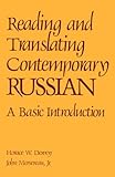 Reading and Translating Contemporary Russian, Dewey, Horace W., 0844242438