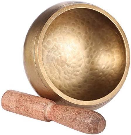 AppleLand Exquisite 2.8 Inch Handmade Tibetan Bell Metal Singing Bowl with Striker for Buddhism Buddhist Meditation Healing Relaxation Yoga