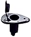 Perko 1048P00DP Chrome-Plated 2-Pin Plug-In Light Base with 5° Rake - 3.5