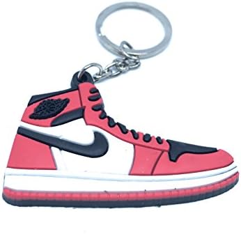 Air Jordan Retro 1 Red Black White Shoe Keychain