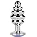 FST Luxury Screw Threaded Metal Butt Plug Aluminum Alloy Anal Massager Large size with Diamond Color Random