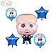 5 pcs baby boss Balloons Party Supplies,For baby boss Theme Birthday Party Decorations