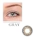 Caikedo Women Multicolor Cute Charm and Attractive Fashion Contact Lenses Cosmetic Makeup Eye Shadow - Grey