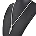 SOURBAN Men Stainless Steel Jewelry Spear Point Arrowhead Pendant Necklace