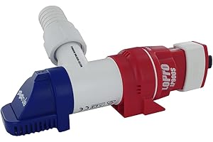 Rule LoPro Series Bilge Pumps, Compact, Horizontal or Vertical Mounting, 360 Degree Discharge