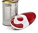 Bartelli Soft Edge Automatic Electric Can Opener - Red Battery Powered